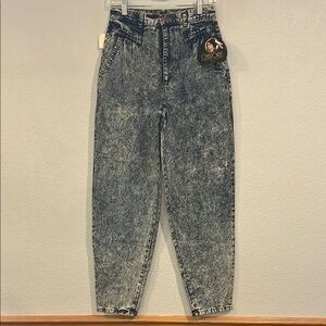 NWT vintage deadstock Cherokee acid washed tapered baggy jeans 80’s 10
